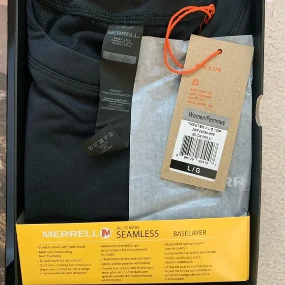 Merrell Trektek II Base Layer Top, L - Picture 6 of 16